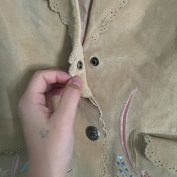 Incredible Cripple Creek leather floral jacket - Picture 4 of 11